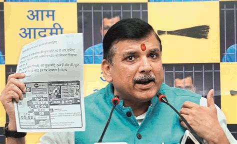 AAP leader Sanjay Singh demands ban on exit polls