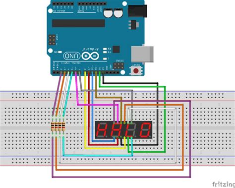 Image result for 4 Digit Seven Segment Display Arduino