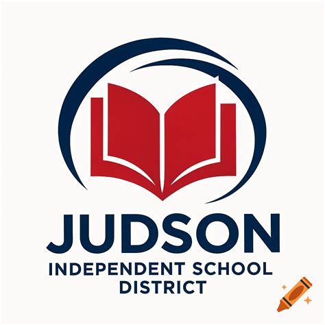 A blue and red logo for Judson Independent School District, featuring ...