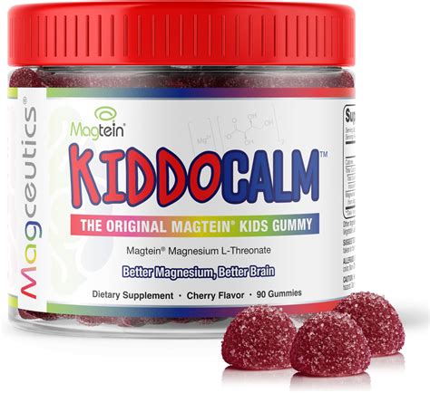 Amazon.com: Magceutics KiddoCalm Magnesium Gummies - Magtein Magnesium ...