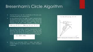 +Bresenham S Circle Drawing Algorithm in Computer Graphics Derivation 的图像结果