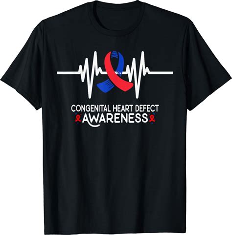 Heartbeat CHD Congenital Heart Defect Awareness Month T-Shirt - Walmart.com