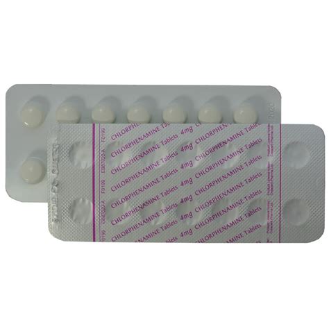 Allergy Relief Tablets | Chlorphenamine Maleate 4mg | Home Health UK