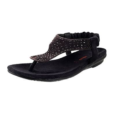 Metro Women's Black Fashion Sandals - EURO36/UK3(35-1581-11-36 ...