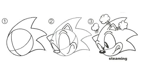 Image result for Sonic Head Drawing Tutorial