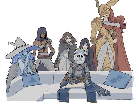 ranni the witch, malenia blade of miquella, tarnished, melina, fia the ...