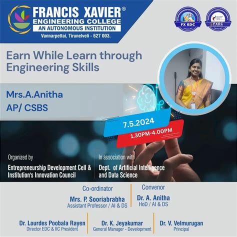 Earn While Learn through Engineering Skills | News & Events | Francis ...