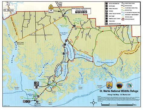 St. Marks Refuge trails: biking and running away from Lighthouse Road ...