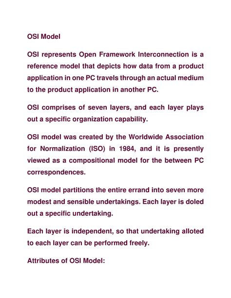 OSI Model IN c Omputer Networks - OSI Model OSI represents Open ...