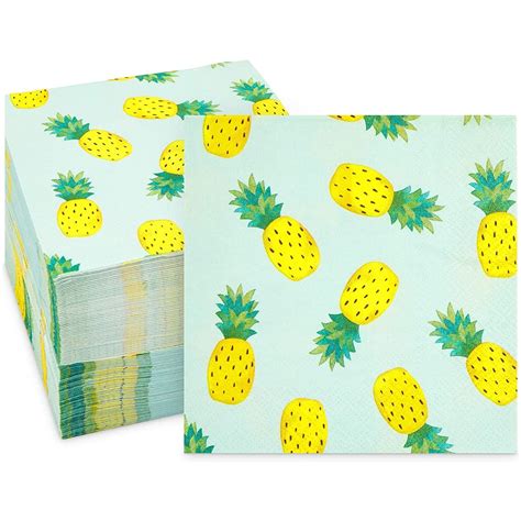 Pineapple Party Cocktail Napkins (5 In, 100 Pack) - Walmart.com