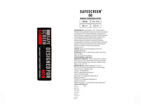 Buy Chosen Safescreen Go Mineral Sunscreen Lotion SPF 40+ PA++++ Online ...