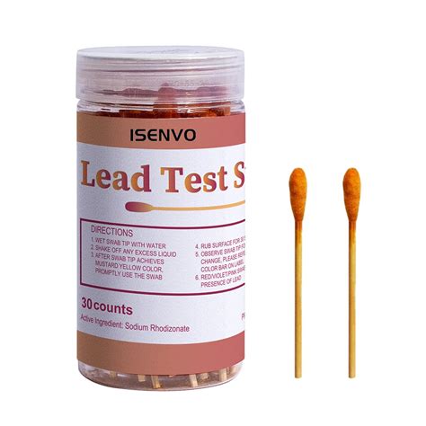 ISENVO Lead Test Swabs, 30pcs Instant Lead Test Kit, Rapid Home-use ...