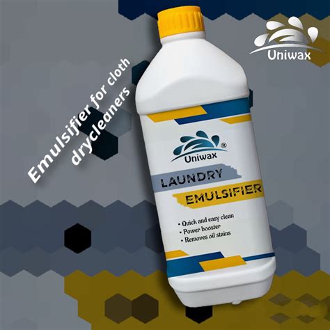 uniwax laundry emulsifier / detergent booster and oil stain remover