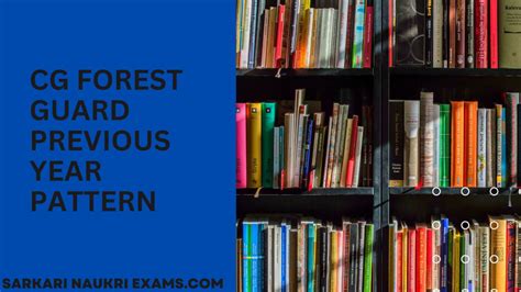 CG Forest Guard Previous Year Paper | Exam Pattern PDF Download In ...