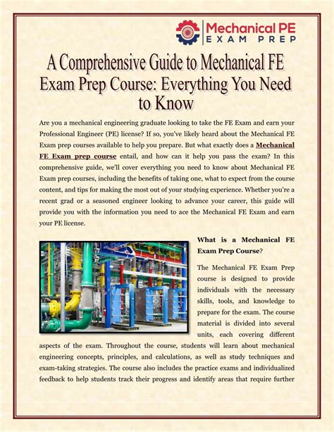 PPT - A Comprehensive Guide to Mechanical FE Exam Prep Course ...