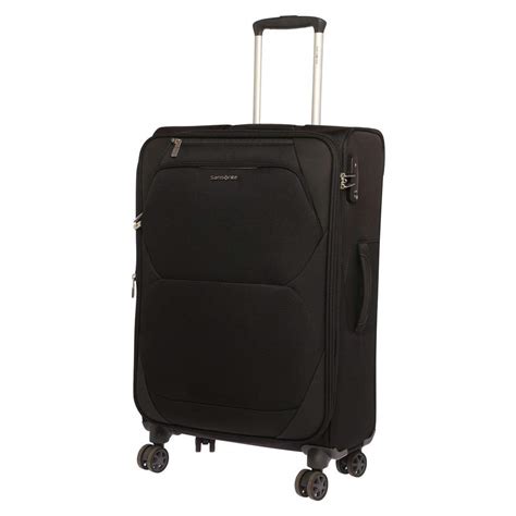 Samsonite Dynamore Polyester 66 cms Black Softsided Check-in Luggage ...