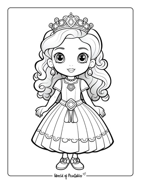 Printable Coloring Page Princess - Free Printable US
