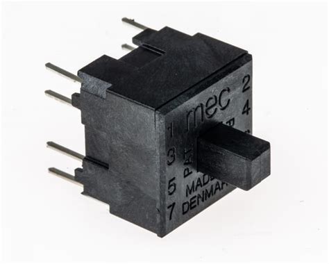 15401 MEC | MEC Push Button Switch, Momentary, PCB, DPDT, 120V, IP54 ...