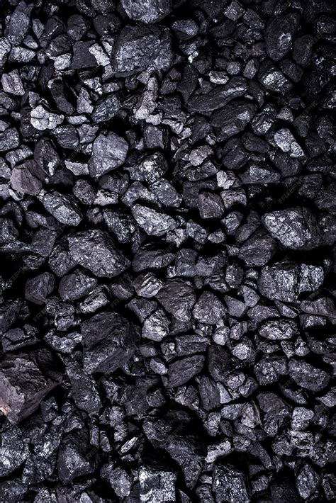 Top view of a coal mine mineral black for background. used as fuel for ...