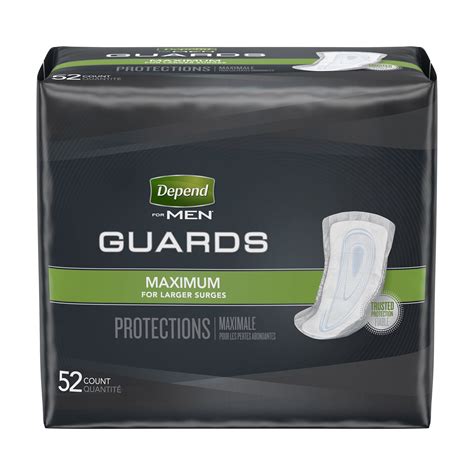 Depends Guard for Men, 5-1/2" x 12", Regular, 104/Case HSA/FSA Eligible ...