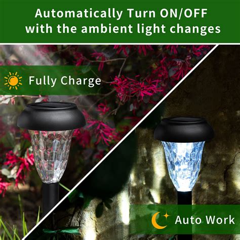 Snapklik.com : 12 Pack Solar Lights Outdoor Waterproof, Cool White ...