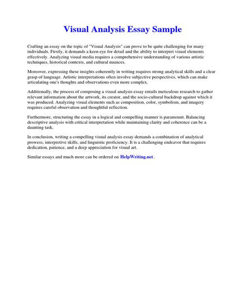 Visual Essay Example 的图像结果