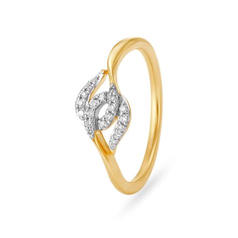 Pristine Crossover Diamond Finger Ring