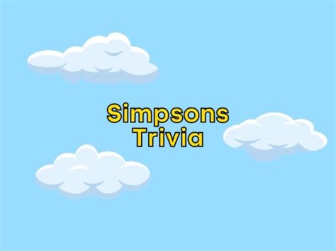 Image result for Simpsons Trivia