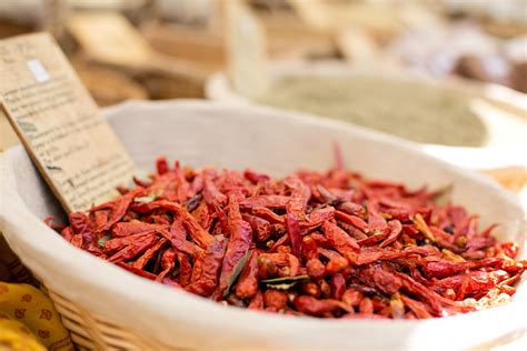 Dried Red Peppers Royalty-Free Stock Photo