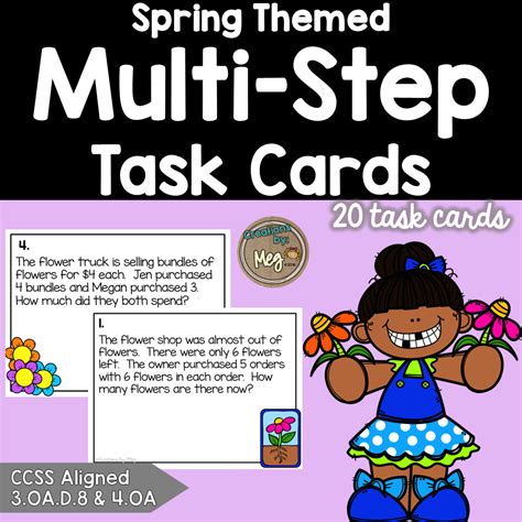 Image result for Printable Multi-Step Word Problem Task Cards