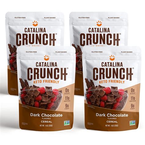 Amazon.com: Catalina Crunch Dark Chocolate Cereal 4 Pack | Low Carb ...