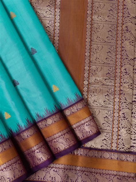 Blue and jamun korvai - special edition/ kanjipuram silk CLSA3065