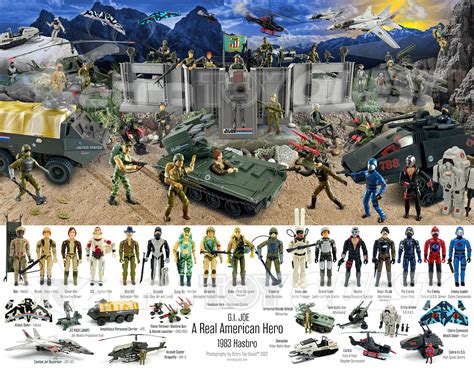 G.I. JOE A Real American Hero Action Figures Reference Print original ...