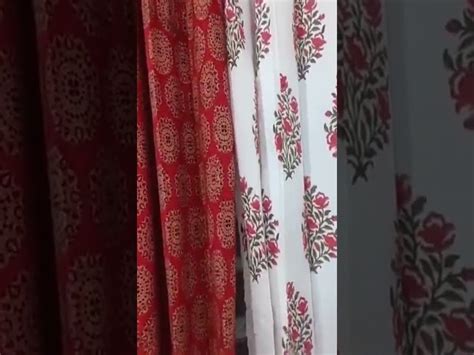 Door Curtains - Hand Block Print Cotton Flower Curtain Manufacturer ...