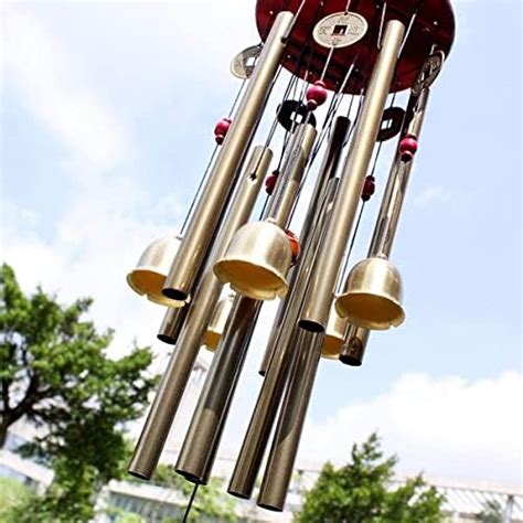 CrazyCrafts Metal Wind Chimes with 4 Pipe and 5 Bells for Feng Shui at ...