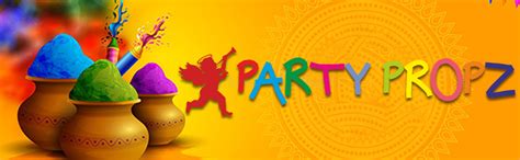 Party Propz Colorful Holi Decoration Items Combo - 7Pcs Multicolor ...