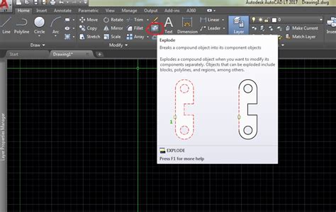 Image result for How to Explode a Base View in AutoCAD Layout