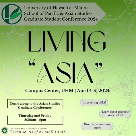 Join us for the 2024 SPAS Graduate Student Conference: Living "Asia ...