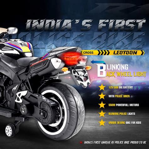Explore Endless Adventures with our Police Electric Motor Bike for Kids ...