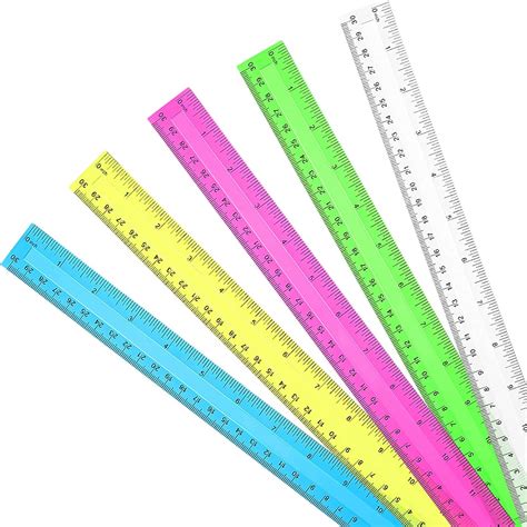 Mr. Pen- Rulers, 6 inch Rulers, 6 Pack, Assorted Colors. Clear Ruler ...