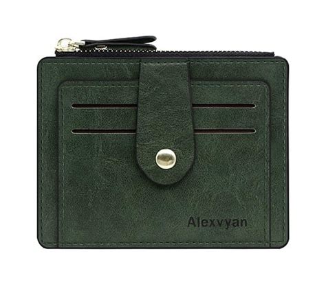 Buy Alexvyan Green Leather Credit Card, Debit Card, ID Card Holder and ...