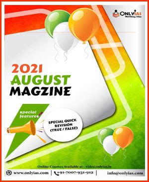 Only IAS-Monthly Magazine August 2021-English Medium-Notesindia