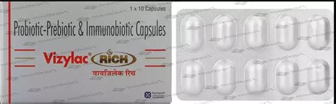 VIZYLAC RICH CAPSULE 10'S Price, Uses, Side Effects & Substitutes | Medkart