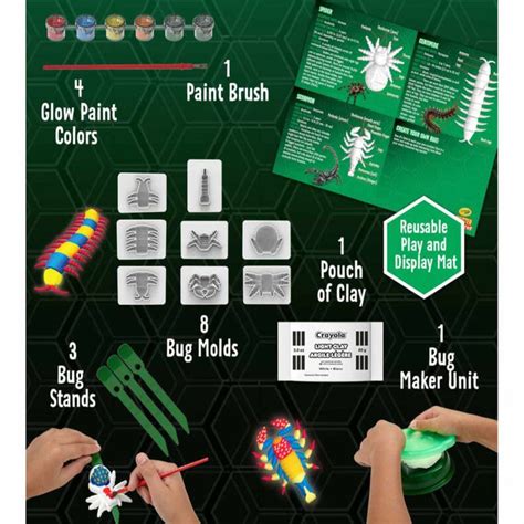 Crayola Critter Creator Glow in the Dark Bug Fossil Kit — Toycra