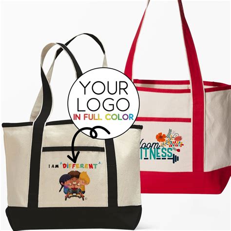 Custom Beach Tote Bags - Bulk Premium Canvas Totes With Your Logo, Art ...