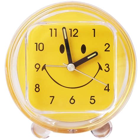 Buy Super Drool See Through Smiley Table Alarm Clock with Light Button ...