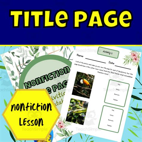 Image result for Book First Page Example