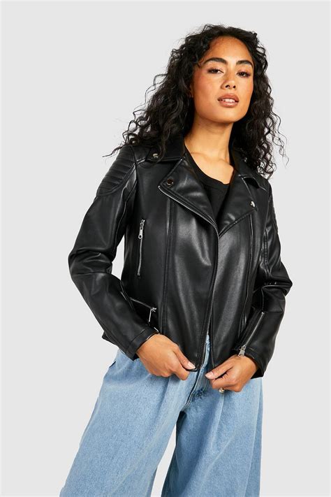 Belt Detail Moto Jacket | boohoo USA