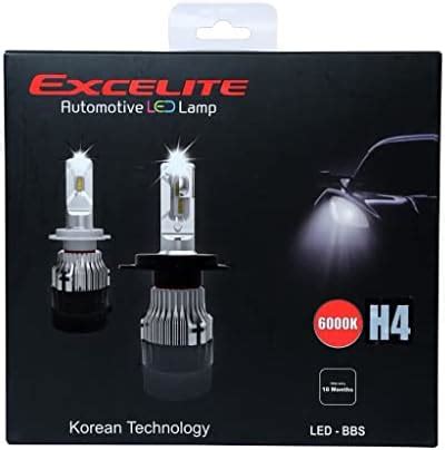 EXCELITE Car H4 6000K LED Lamp Automotive Headlight Bulbs Auto ...
