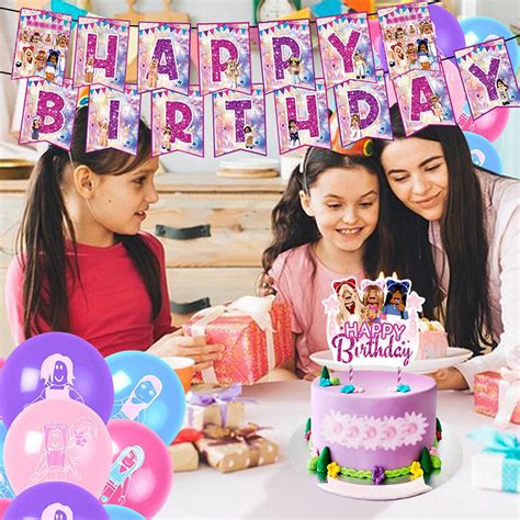 Buy Robot Blocks Party Supplies for Girls, Pink Girl Game Party ...